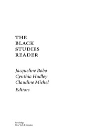Titelbild: The Black Studies Reader 1st edition 9780415945547