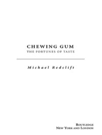 Imagen de portada: Chewing Gum 1st edition 9781138970243