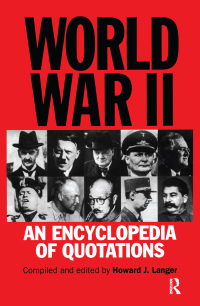 Titelbild: World War II 1st edition 9781579581589