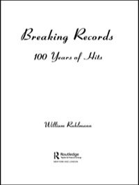 Immagine di copertina: Breaking Records 1st edition 9780415943055