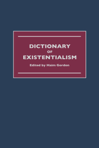 Titelbild: Dictionary of Existentialism 1st edition 9781579581671