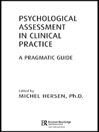 Cover image: Psychological Assessment in Clinical Practice 1st edition 9781138996885