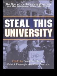 Imagen de portada: Steal This University 1st edition 9780415934848