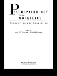 Cover image: Psychopathology in the Workplace 1st edition 9781138996915