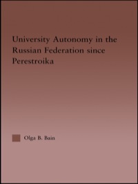 Imagen de portada: University Autonomy in Russian Federation Since Perestroika 1st edition 9780415932967