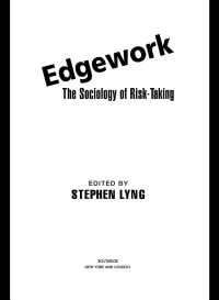 Cover image: Edgework 1st edition 9780415932165