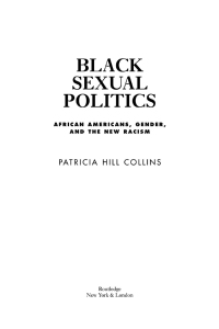 Omslagafbeelding: Black Sexual Politics 1st edition 9780415951500