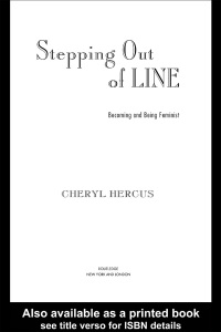 Imagen de portada: Stepping Out of Line 1st edition 9780415930338