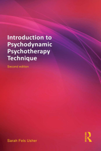 Cover image: Introduction to Psychodynamic Psychotherapy Technique 2nd edition 9780415642095