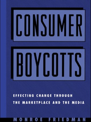 Imagen de portada: Consumer Boycotts 1st edition 9780415924573