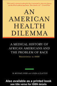 Cover image: An American Health Dilemma 1st edition 9780415924498