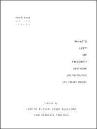 صورة الغلاف: What's Left of Theory? 1st edition 9780415921183