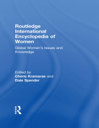 Cover image: Routledge International Encyclopedia of Women 1st edition 9780415920889