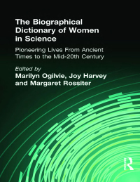 Imagen de portada: The Biographical Dictionary of Women in Science 1st edition 9780415920384