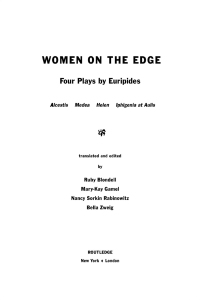 Cover image: Women on the Edge 1st edition 9780415907736