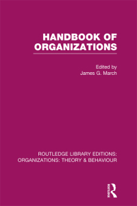 صورة الغلاف: Handbook of Organizations (RLE: Organizations) 1st edition 9781138975750