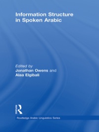 Imagen de portada: Information Structure in Spoken Arabic 1st edition 9780415778442