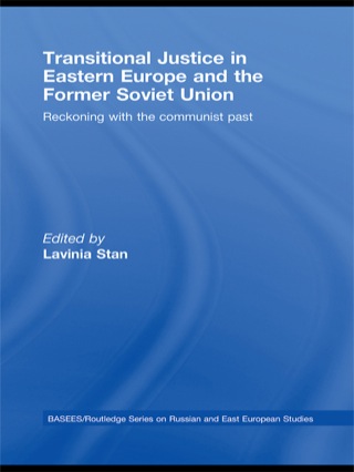 Cover image: Transitional Justice in Eastern Europe and the former Soviet Union 1st edition 9780415776714