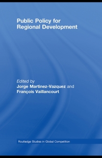 Imagen de portada: Public Policy for Regional Development 1st edition 9781138805279
