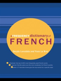 表紙画像: A Frequency Dictionary of French 1st edition 9780415775304