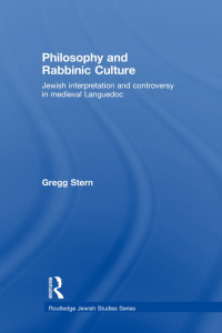 Cover image: Philosophy and Rabbinic Culture 1st edition 9780415782104
