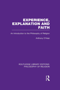 Titelbild: Experience, Explanation and Faith 1st edition 9781138969308