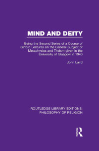 صورة الغلاف: Mind and Deity 1st edition 9781138981133