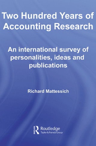 Cover image: Two Hundred Years of Accounting Research 1st edition 9780415620420