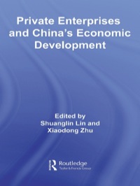 Imagen de portada: Private Enterprises and China's Economic Development 1st edition 9780415771474