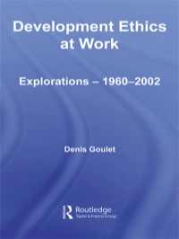 Cover image: Development Ethics at Work 1st edition 9780415770217