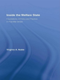 Imagen de portada: Inside the Welfare State 1st edition 9780415807838