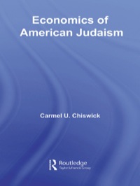 表紙画像: Economics of American Judaism 1st edition 9780415780049