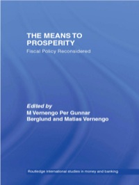 Cover image: The Means to Prosperity 1st edition 9780415649988