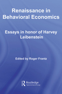 Imagen de portada: Renaissance in Behavioral Economics 1st edition 9780415547857