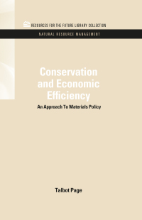 Titelbild: Conservation and Economic Efficiency 1st edition 9781617260520