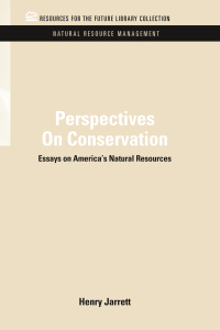 Imagen de portada: Perspectives On Conservation 1st edition 9781617260551