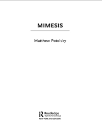 Cover image: Mimesis 1st edition 9780415700306