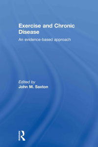 表紙画像: Exercise and Chronic Disease 1st edition 9780415498616
