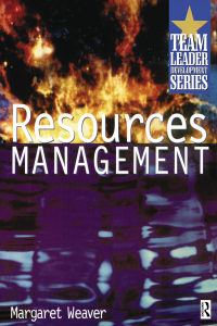 Cover image: Resource Management 1st edition 9780750638630