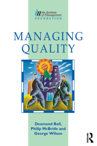 Cover image: Managing Quality 1st edition 9781138155947