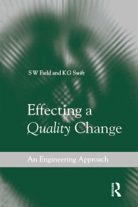 Cover image: Effecting a Quality Change 1st edition 9780415503228