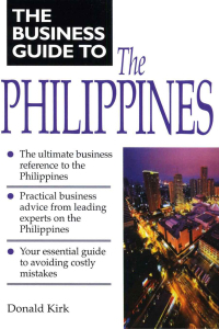 صورة الغلاف: Business Guide to the Philippines 1st edition 9781138435988