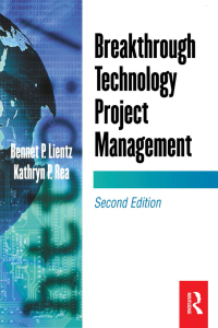 Cover image: Breakthrough Technology Project Management 2nd edition 9781138461154