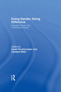 Imagen de portada: Doing Gender, Doing Difference 1st edition 9780415931793