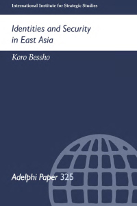 Cover image: Identities and Security in East Asia 1st edition 9780367087272