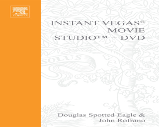 Imagen de portada: Instant Vegas Movie Studio +DVD 1st edition 9781578202713