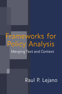 Omslagafbeelding: Frameworks for Policy Analysis 1st edition 9780415952750