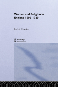 Imagen de portada: Women and Religion in England 1st edition 9780415016971