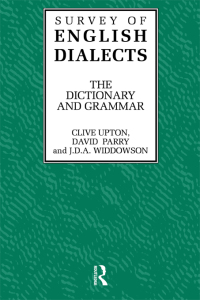 Omslagafbeelding: Survey of English Dialects 1st edition 9780415020299