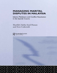 Cover image: Managing Marital Disputes in Malaysia 1st edition 9780700704545